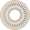 Ekena Millwork Cornelius Wood Fretwork Pierced Ceiling Medallion, Hickory, 18"OD x 6 3/4"ID x 1/4"T CMWP18X0250CRHI - alternate 3
